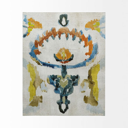 Mercana - Bohemian Ikat VI by Chariklia Zarris a Hand Embellished Textured Canvas - 101437-L view 2