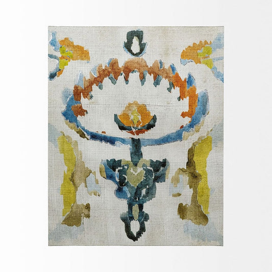 Mercana - Bohemian Ikat VI by Chariklia Zarris a Hand Embellished Textured Canvas - 101437-L view 2