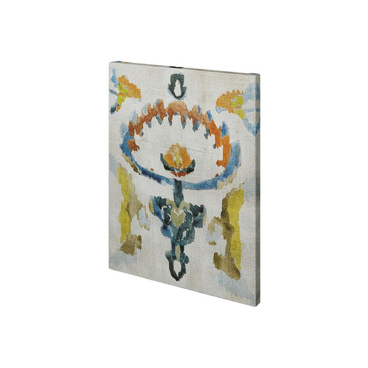 Mercana - Bohemian Ikat VI by Chariklia Zarris a Hand Embellished Textured Canvas - 101437-S view 1