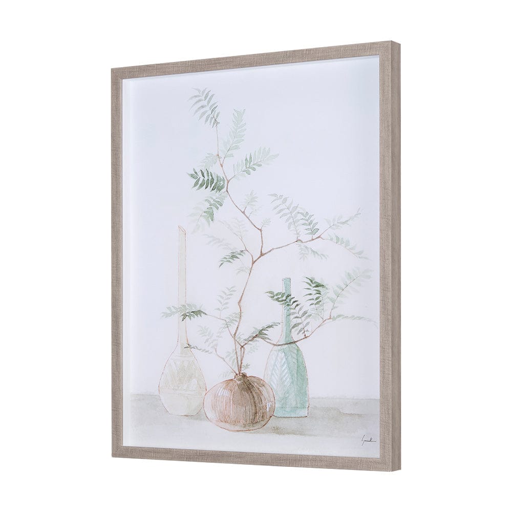 Mercana - Boho BranchesI by Mercana Studio a Hand Embellished Textured Framed Art Print Matted under Glass - 14323 view 2