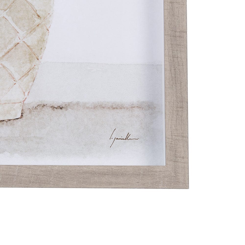 Mercana - Boho BranchesII by Mercana Studio a Hand Embellished Textured Framed Art Print Matted under Glass - 14324 view 3