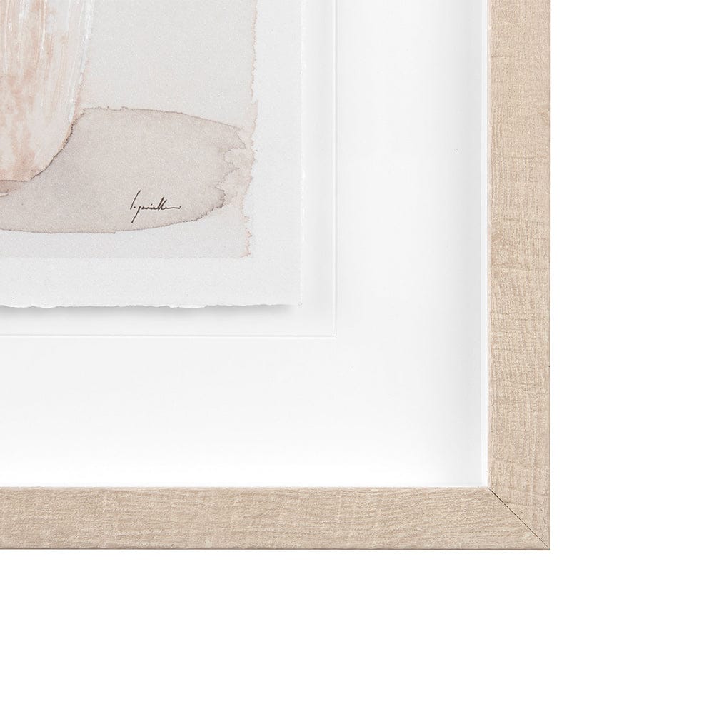 Mercana - Boho Flowers II by Mercana Studio a Hand Embellished Textured Framed Art Print Matted under Glass - 14025 view 3