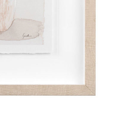 Mercana - Boho Flowers II by Mercana Studio a Hand Embellished Textured Framed Art Print Matted under Glass - 14025 view 3