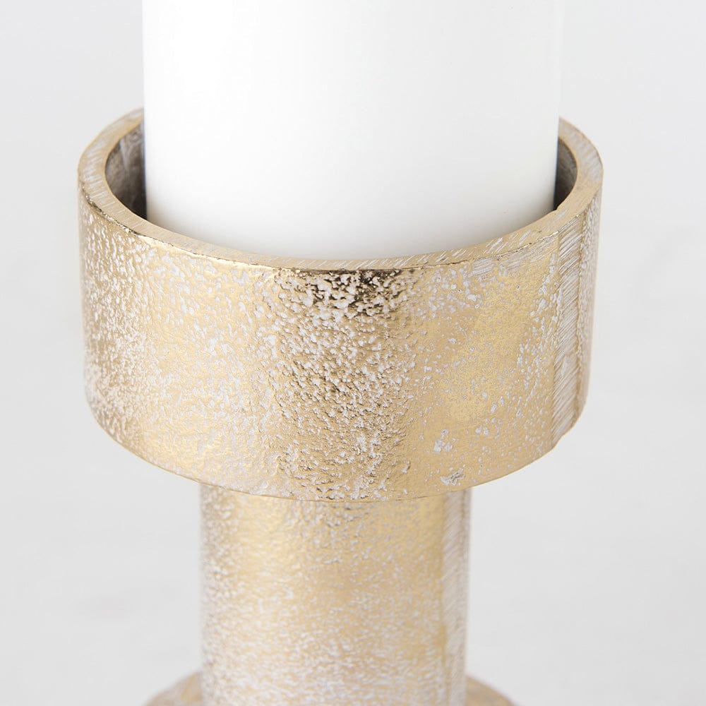 Mercana - Bolton 3.9L x 3.9W x 10.6H Gold Metal Table Candle Holders - 69162 view 4