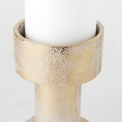 Mercana - Bolton 3.9L x 3.9W x 10.6H Gold Metal Table Candle Holders - 69162 view 4