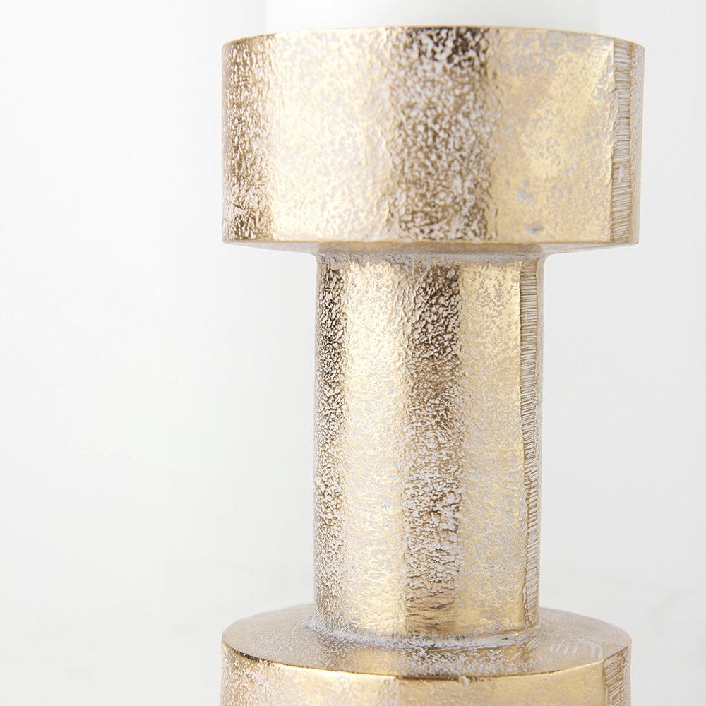 Mercana - Bolton 3.9L x 3.9W x 10.6H Gold Metal Table Candle Holders - 69162 view 6