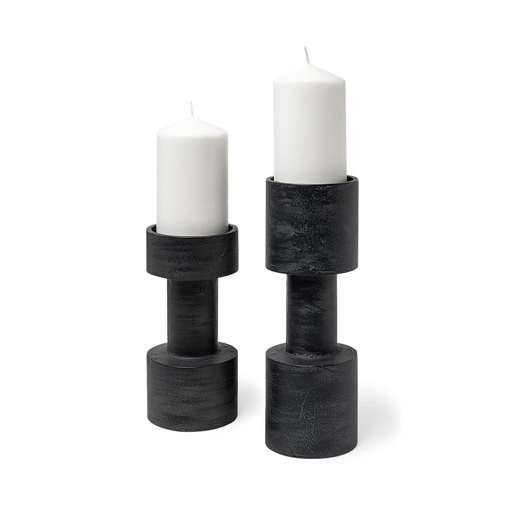 Mercana - Bolton I 3.9L x 3.9W x 10.6H Black Metal Table Candle Holders - 69161 view 1