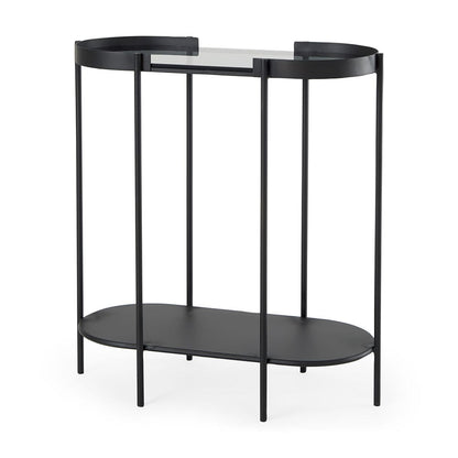 Mercana - Booker Black Metal W/Tinted Glass Top Accent Table - 70104 view 1