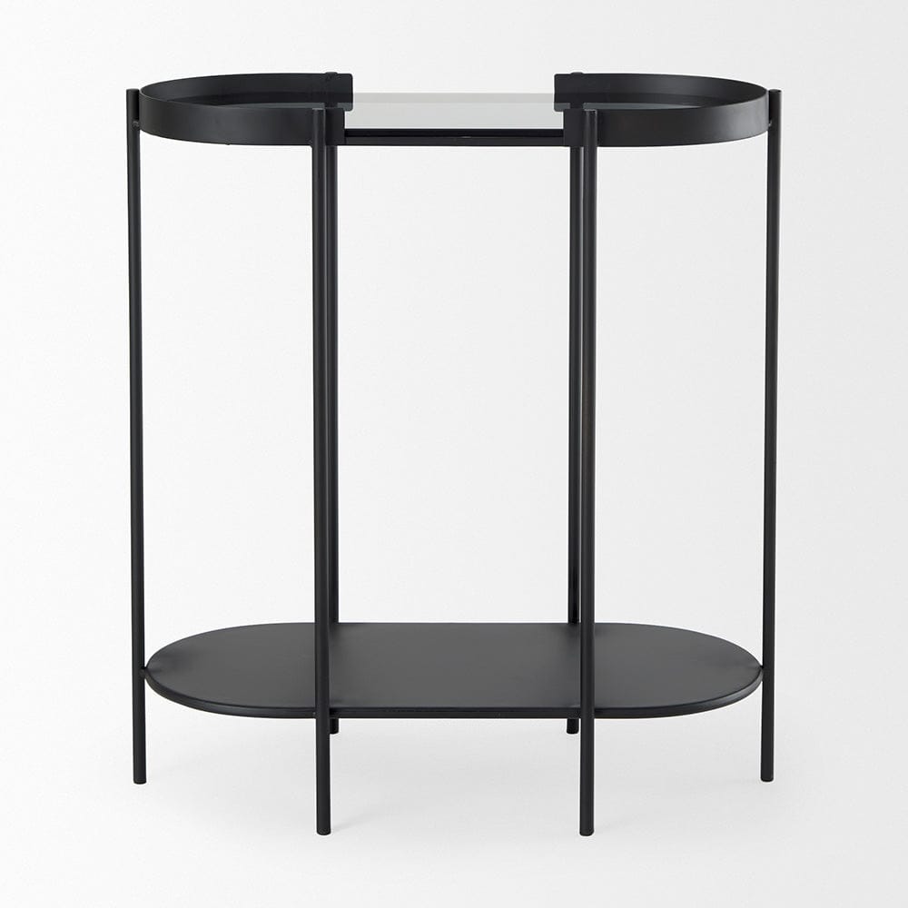 Mercana - Booker Black Metal W/Tinted Glass Top Accent Table - 70104 view 2