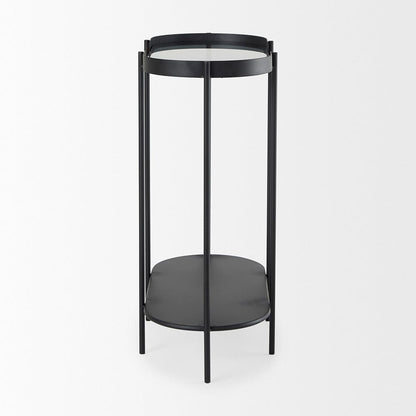 Mercana - Booker Black Metal W/Tinted Glass Top Accent Table - 70104 view 3