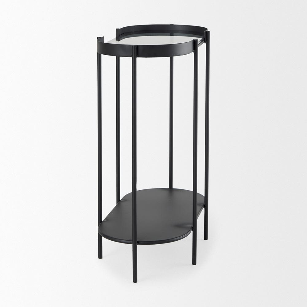 Mercana - Booker Black Metal W/Tinted Glass Top Accent Table - 70104 view 4