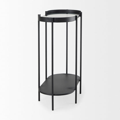 Mercana - Booker Black Metal W/Tinted Glass Top Accent Table - 70104 view 4