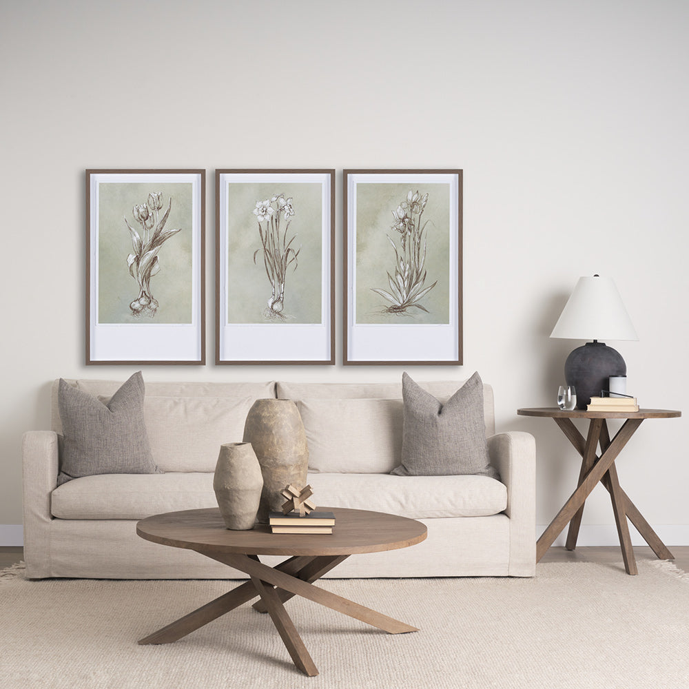 Mercana - Botanical Sketch I green by Mercana Studio Hand Embellished Framed Art Print Matted under Glass - 15352 view 8