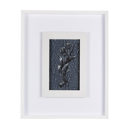 Mercana - Botanical sketches I Blue by Mercana Studio Hand Embellished Framed Art Print Matted under Glass - 14569 view 1