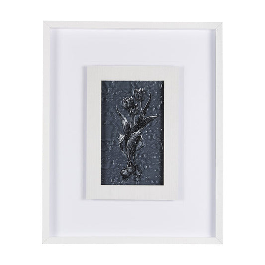 Mercana - Botanical sketches I Blue by Mercana Studio Hand Embellished Framed Art Print Matted under Glass - 14569 view 1