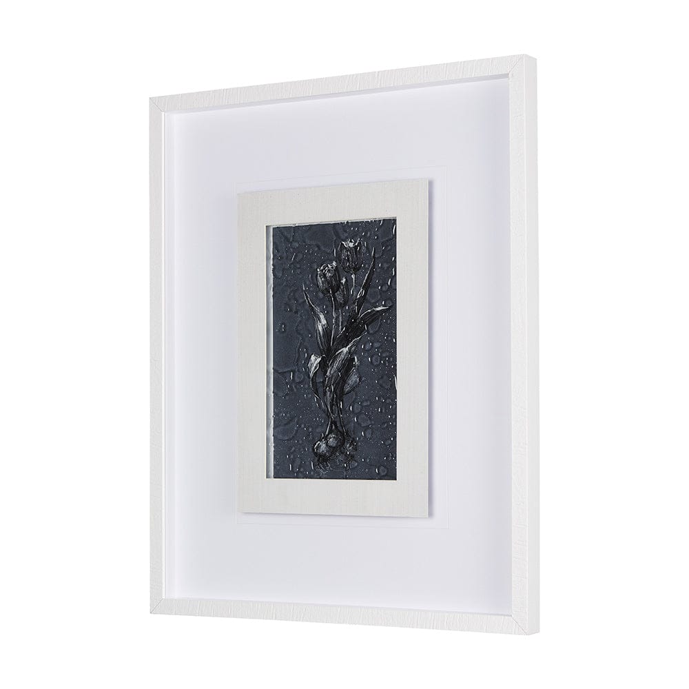 Mercana - Botanical sketches I Blue by Mercana Studio Hand Embellished Framed Art Print Matted under Glass - 14569 view 2