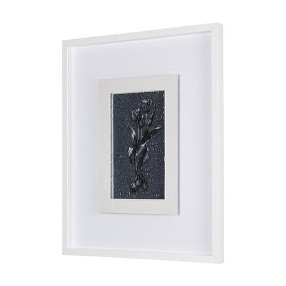 Mercana - Botanical sketches I Blue by Mercana Studio Hand Embellished Framed Art Print Matted under Glass - 14569 view 2