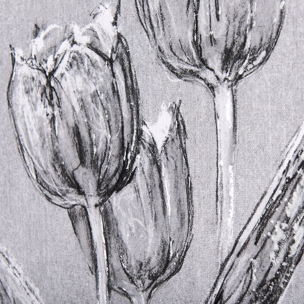 Mercana - Botanical sketches I Grey by Mercana Studio a Hand Embellished Textured Canvas - 102371-S view 7