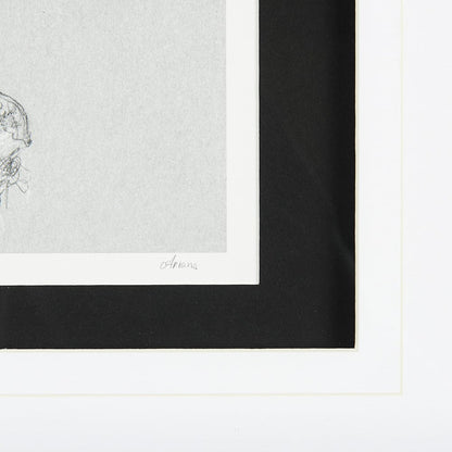 Mercana - Botanical sketches I Grey by Mercana Studio Hand Embellished Framed Art Print Matted under Glass - 14534 view 6