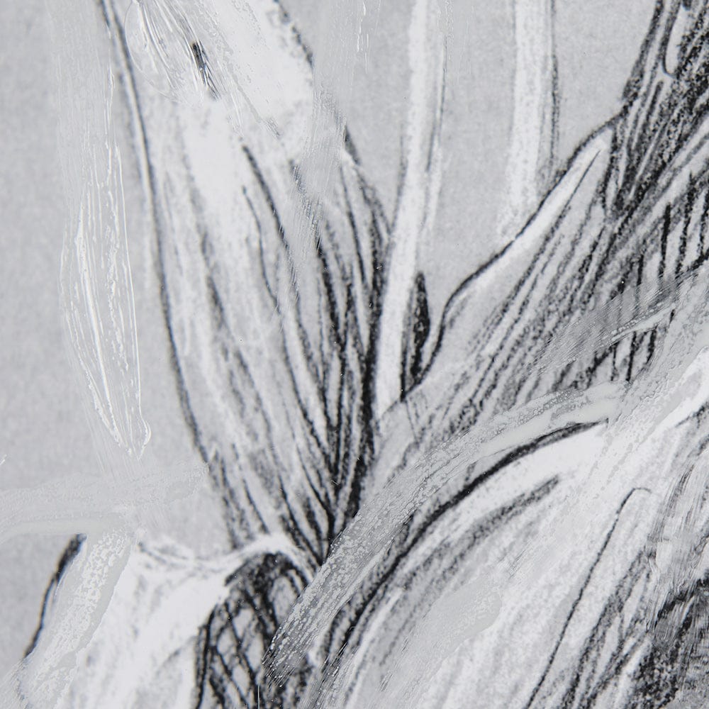 Mercana - Botanical sketches I Grey by Mercana Studio Hand Embellished Framed Art Print Matted under Glass - 14592 view 7