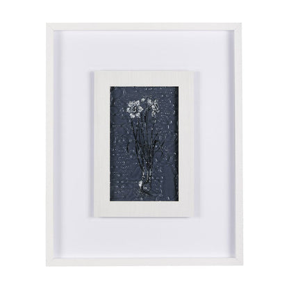 Mercana - Botanical sketches II Blue by Mercana Studio Hand Embellished Framed Art Print Matted under Glass - 14570 view 1