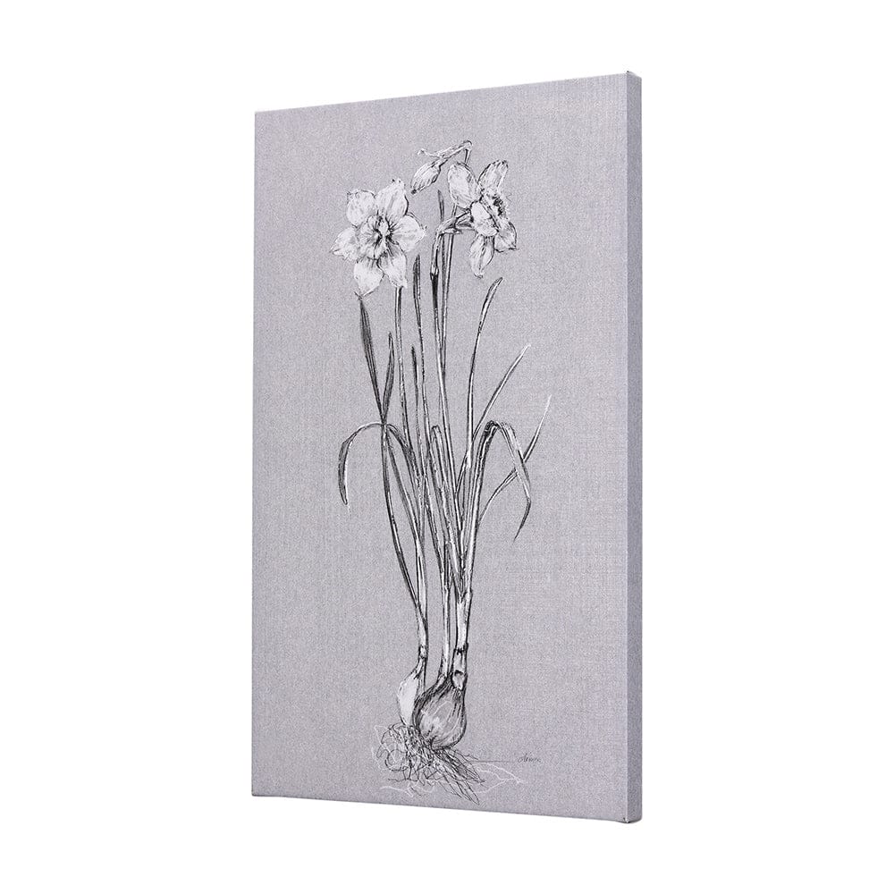 Mercana - Botanical sketches II Grey by Mercana Studio a Hand Embellished Textured Canvas - 102372-L view 2