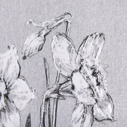 Mercana - Botanical sketches II Grey by Mercana Studio a Hand Embellished Textured Canvas - 102372-L view 7
