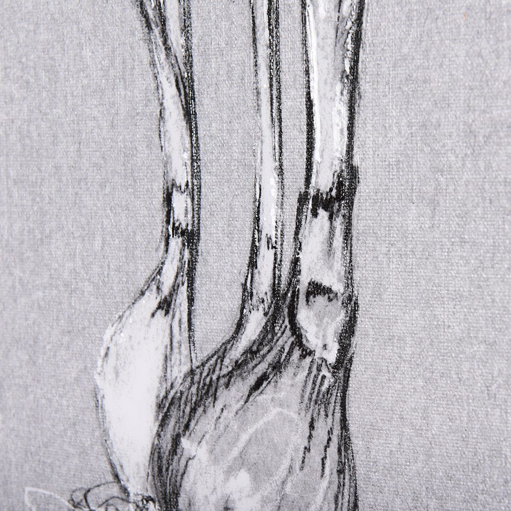 Mercana - Botanical sketches II Grey by Mercana Studio a Hand Embellished Textured Canvas - 102372-S view 6