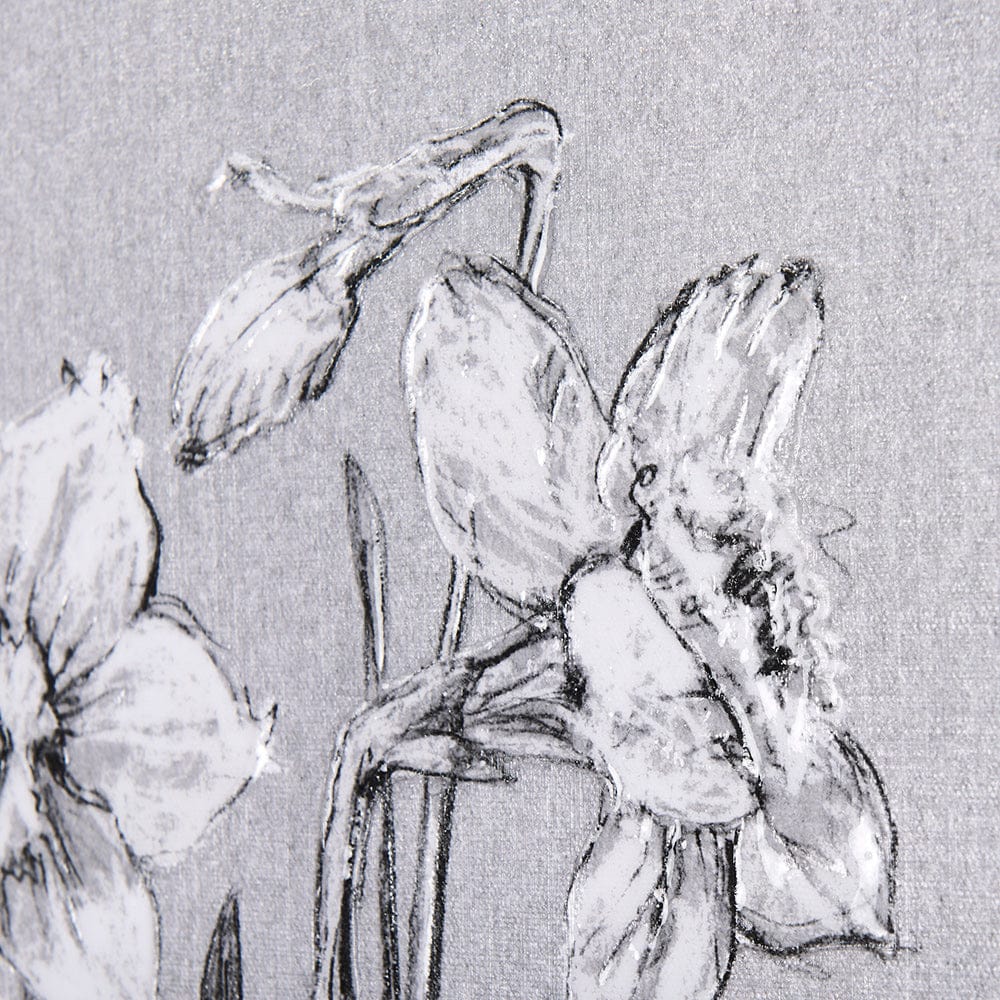 Mercana - Botanical sketches II Grey by Mercana Studio a Hand Embellished Textured Canvas - 102372-S view 7