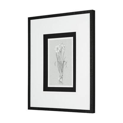 Mercana - Botanical sketches II Grey by Mercana Studio Hand Embellished Framed Art Print Matted under Glass - 14535 view 2