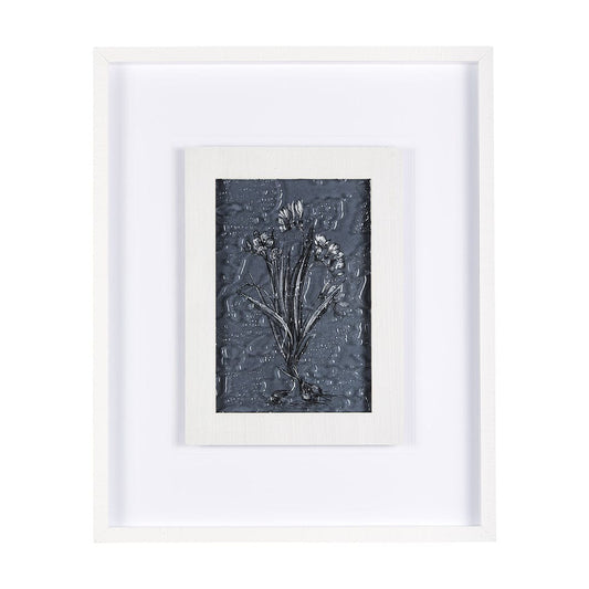 Mercana - Botanical sketches III Blue by Mercana Studio Hand Embellished Framed Art Print Matted under Glass - 14567 view 1
