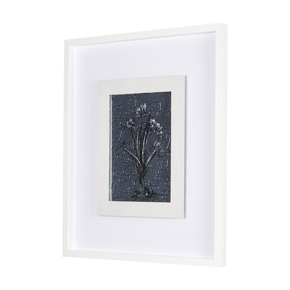 Mercana - Botanical sketches III Blue by Mercana Studio Hand Embellished Framed Art Print Matted under Glass - 14567 view 2