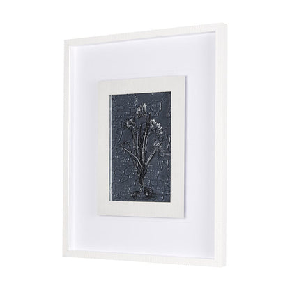 Mercana - Botanical sketches III Blue by Mercana Studio Hand Embellished Framed Art Print Matted under Glass - 14567 view 2