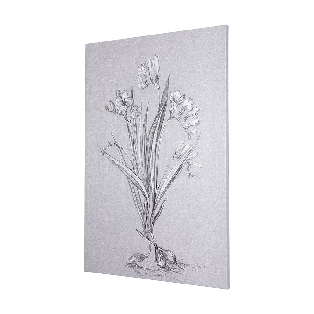 Mercana - Botanical sketches III Grey by Mercana Studio a Hand Embellished Textured Canvas - 102373-L view 2