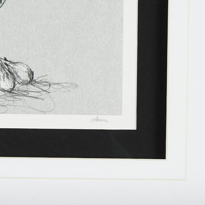 Mercana - Botanical sketches III Grey by Mercana Studio Hand Embellished Framed Art Print Matted under Glass - 14536 view 6