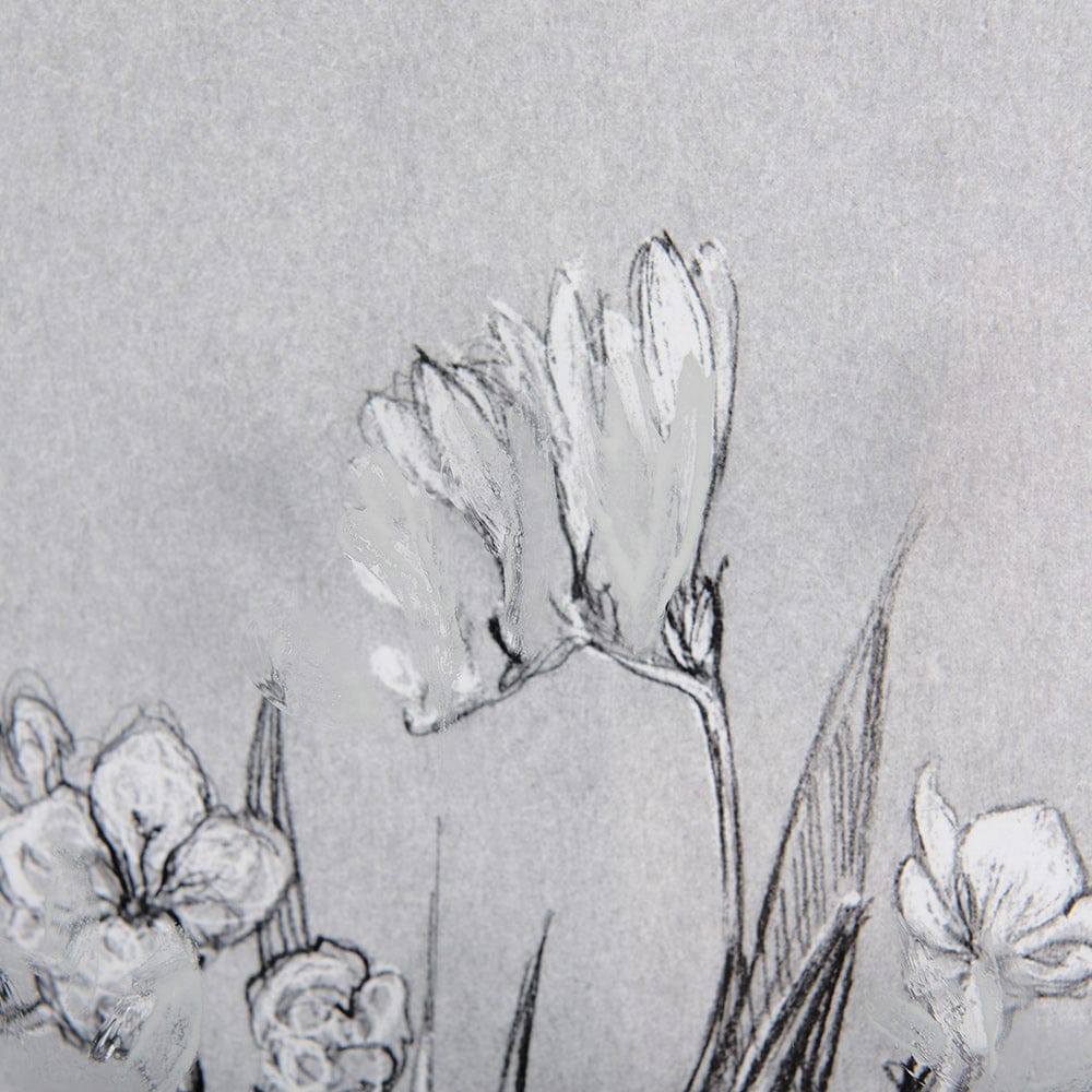 Mercana - Botanical sketches III Grey by Mercana Studio Hand Embellished Framed Art Print Matted under Glass - 14588 view 7