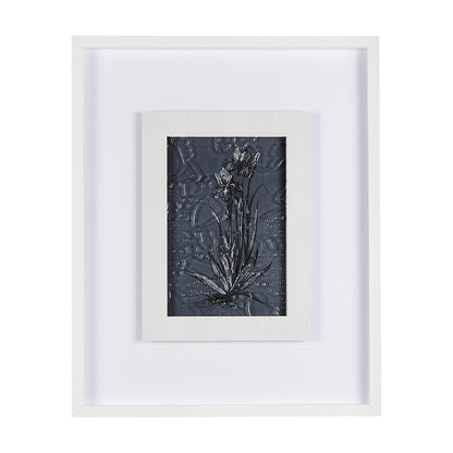 Mercana - Botanical sketches IV Blue by Mercana Studio Hand Embellished Framed Art Print Matted under Glass - 14568 view 1