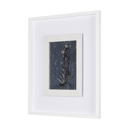 Mercana - Botanical sketches IV Blue by Mercana Studio Hand Embellished Framed Art Print Matted under Glass - 14568 view 2