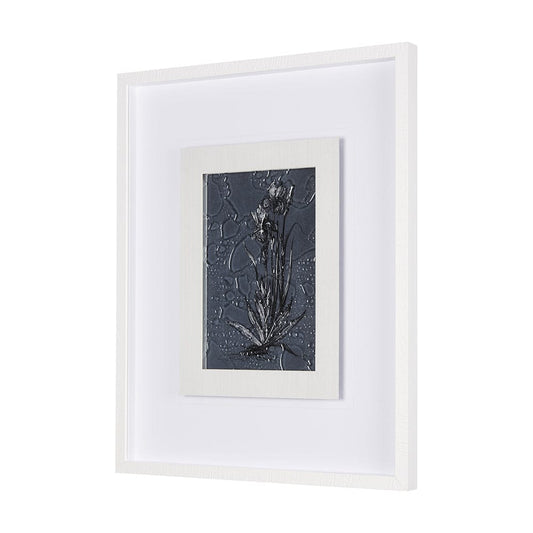 Mercana - Botanical sketches IV Blue by Mercana Studio Hand Embellished Framed Art Print Matted under Glass - 14568 view 2