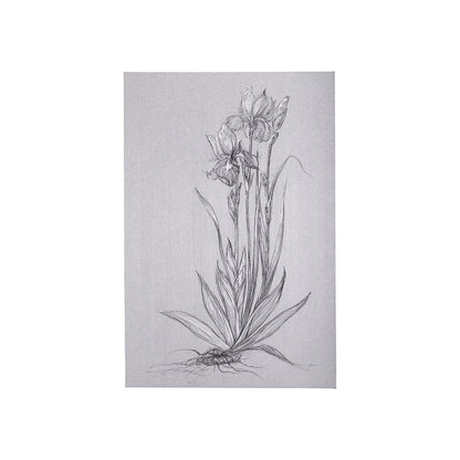 Mercana - Botanical sketches IV Grey by Mercana Studio a Hand Embellished Textured Canvas - 102374-S view 1