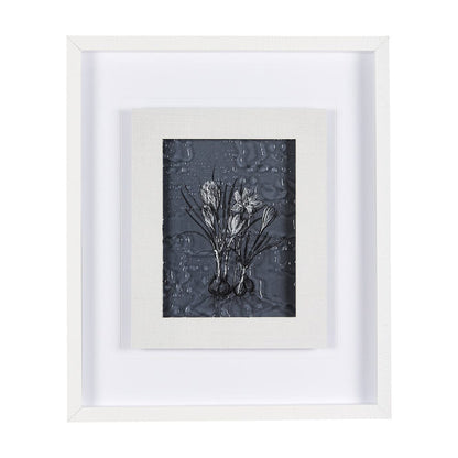 Mercana - Botanical sketches V Blue by Mercana Studio Hand Embellished Framed Art Print Matted under Glass - 14565 view 1