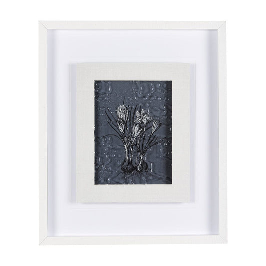 Mercana - Botanical sketches V Blue by Mercana Studio Hand Embellished Framed Art Print Matted under Glass - 14565 view 1