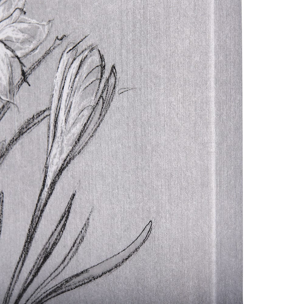 Mercana - Botanical sketches V Grey by Mercana Studio a Hand Embellished Textured Canvas - 102375-L view 4