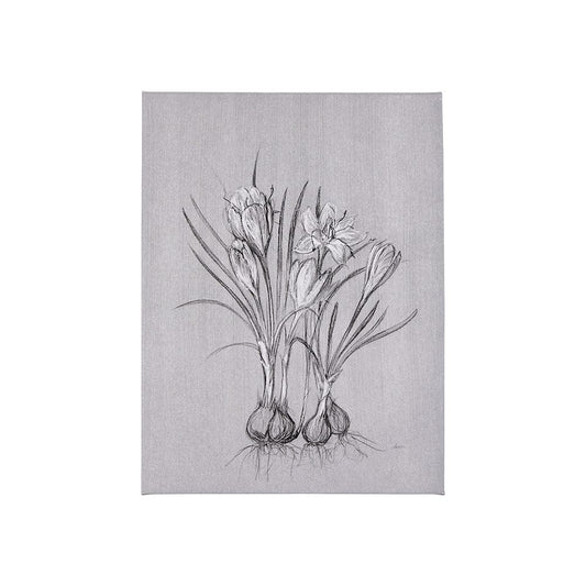 Mercana - Botanical sketches V Grey by Mercana Studio a Hand Embellished Textured Canvas - 102375-S view 1