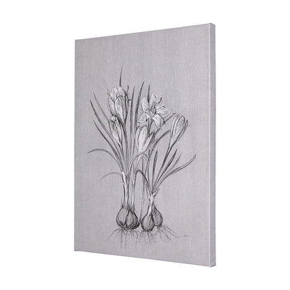 Mercana - Botanical sketches V Grey by Mercana Studio a Hand Embellished Textured Canvas - 102375-S view 2
