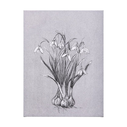 Mercana - Botanical sketches VI Grey by Mercana Studio a Hand Embellished Textured Canvas - 102376-L view 1