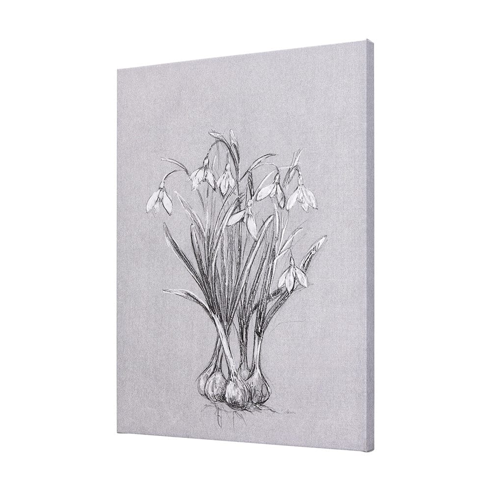 Mercana - Botanical sketches VI Grey by Mercana Studio a Hand Embellished Textured Canvas - 102376-L view 2