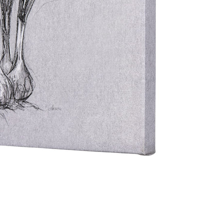 Mercana - Botanical sketches VI Grey by Mercana Studio a Hand Embellished Textured Canvas - 102376-L view 5