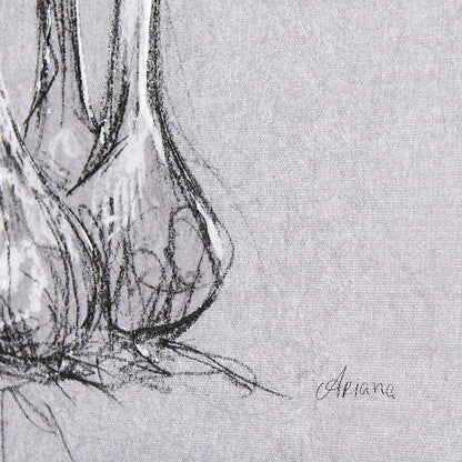Mercana - Botanical sketches VI Grey by Mercana Studio a Hand Embellished Textured Canvas - 102376-L view 7