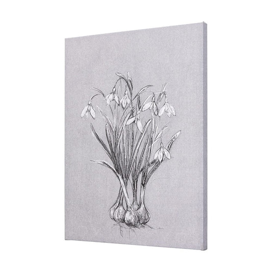 Mercana - Botanical sketches VI Grey by Mercana Studio a Hand Embellished Textured Canvas - 102376-S view 2